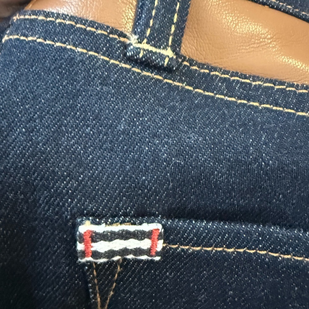 Alice‎ + Olivia Jeans with Brown and Dark Blue Details - Picture 4 of 9
